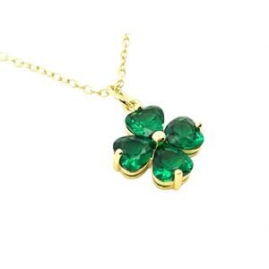 NEW STARLETTE the clover necklace in green